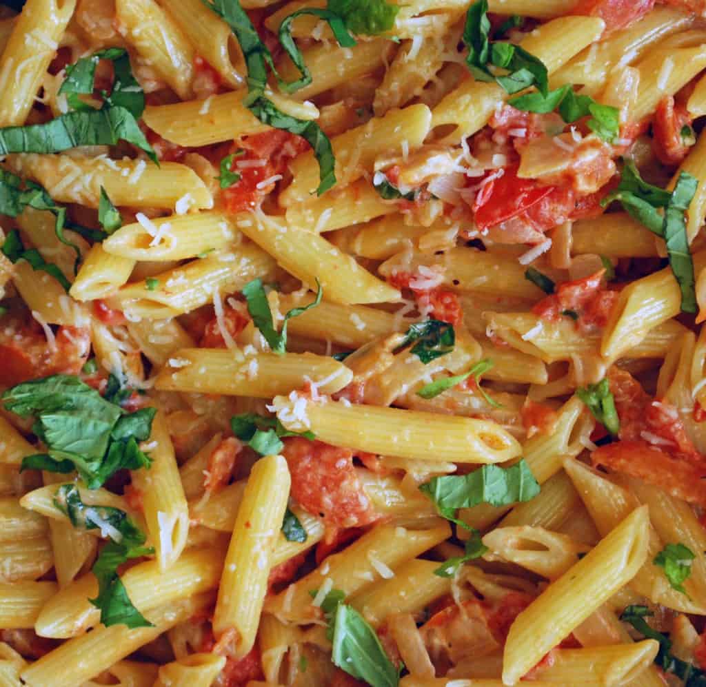 Penne with Vodka Sauce - The Live-In Kitchen